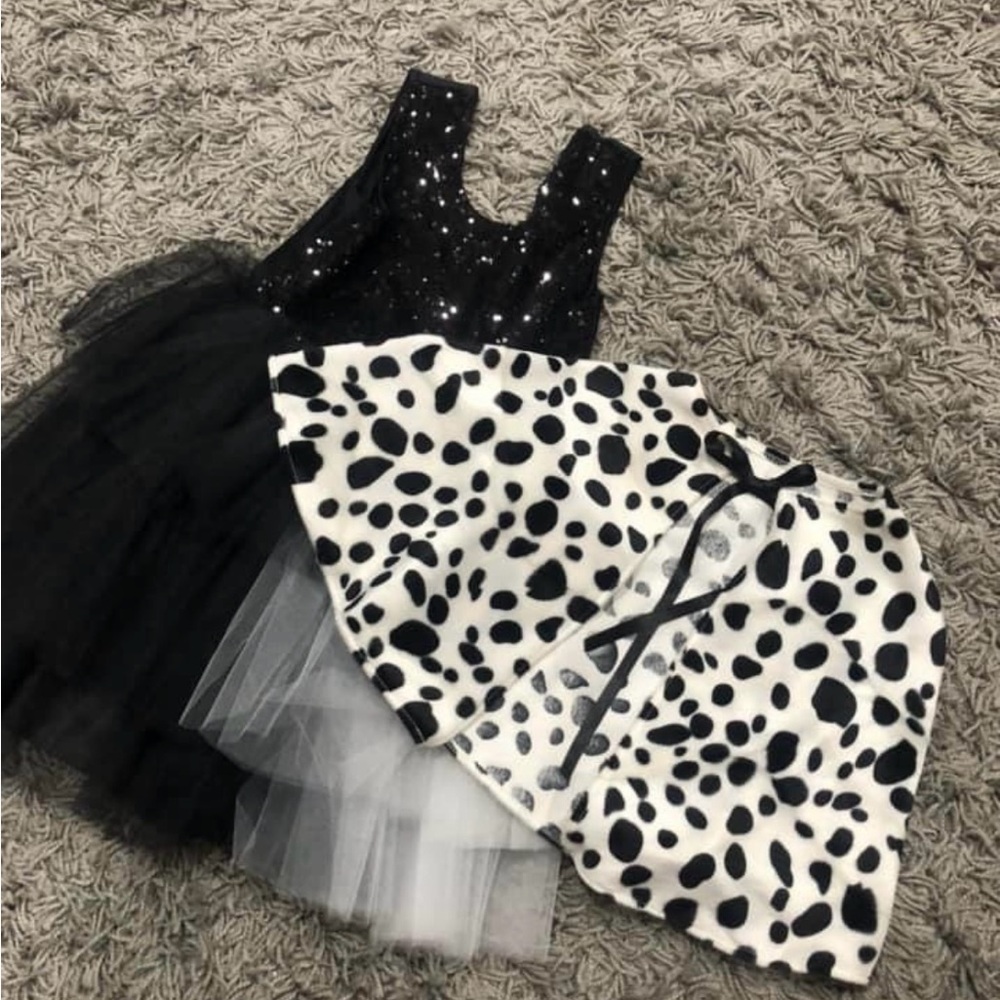 Dalmatian Tutu Dress Costume for Kids